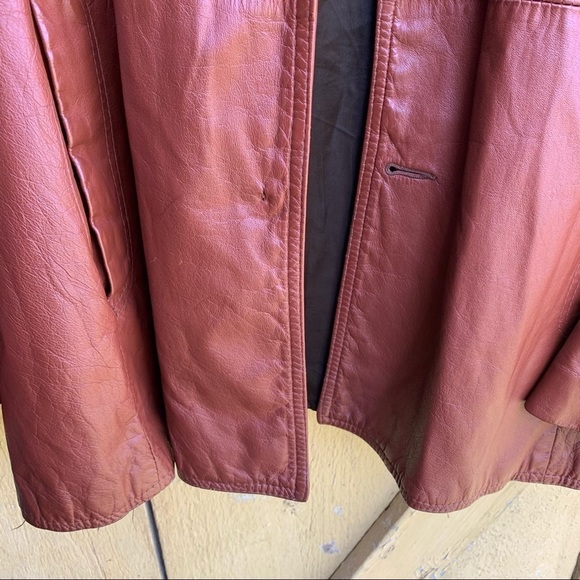 Vintage Reed Soft Leather Jacket Cafe Race Retro - Picture 5 of 9